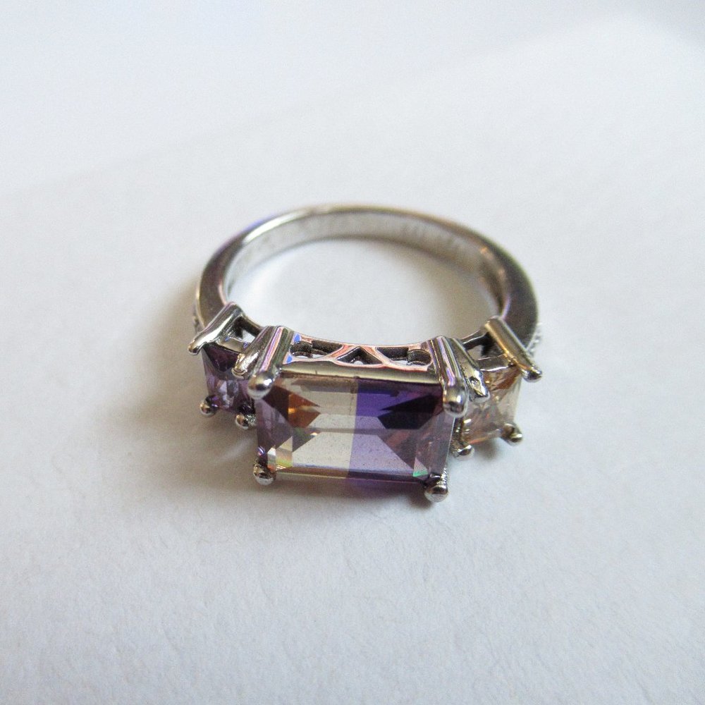 Ametrine Ring in Sterling Silver Sz. 7-1/4 - Picture 5 of 11